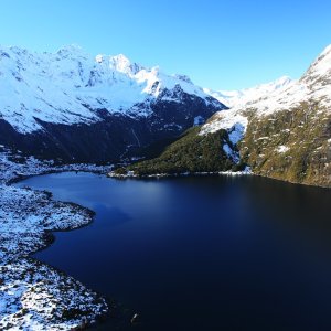 glacier lake, new zealand