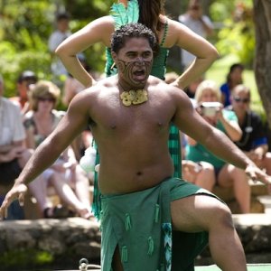 POLYNESIAN CULTURAL CENTER, OAHU, HI - JULY 26: 