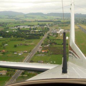 Take off from Rotorua Airport