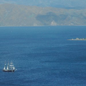 Spirit of New Zealand in Wellington harbour
