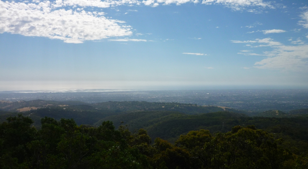 Аделаида , вид с Adelaide Hills