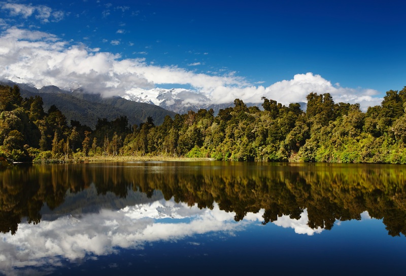 Beautiful lake, New Zealand, Southern Alps, Пичугин Дмитрий