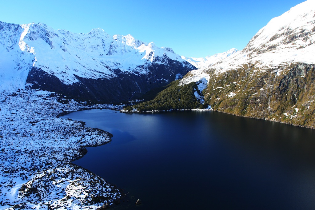 glacier lake, new zealand