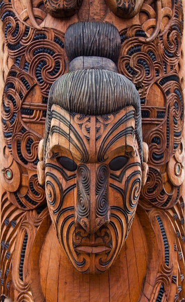 Maori carving at Rotorua, New Zealand,Ruth Black