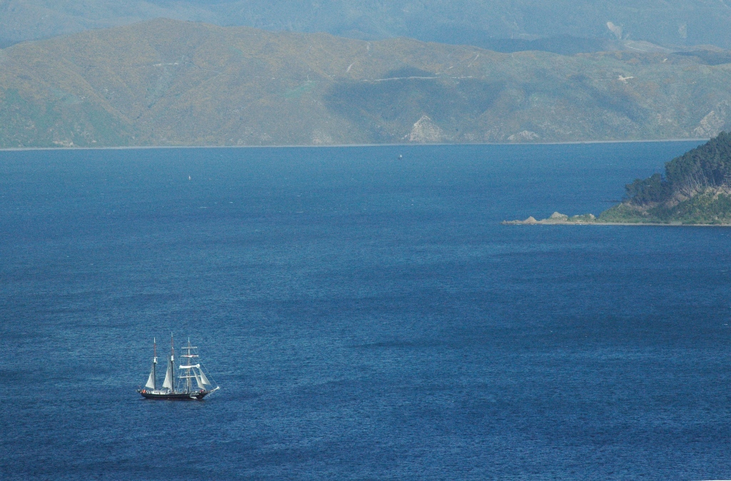 Spirit of New Zealand in Wellington harbour