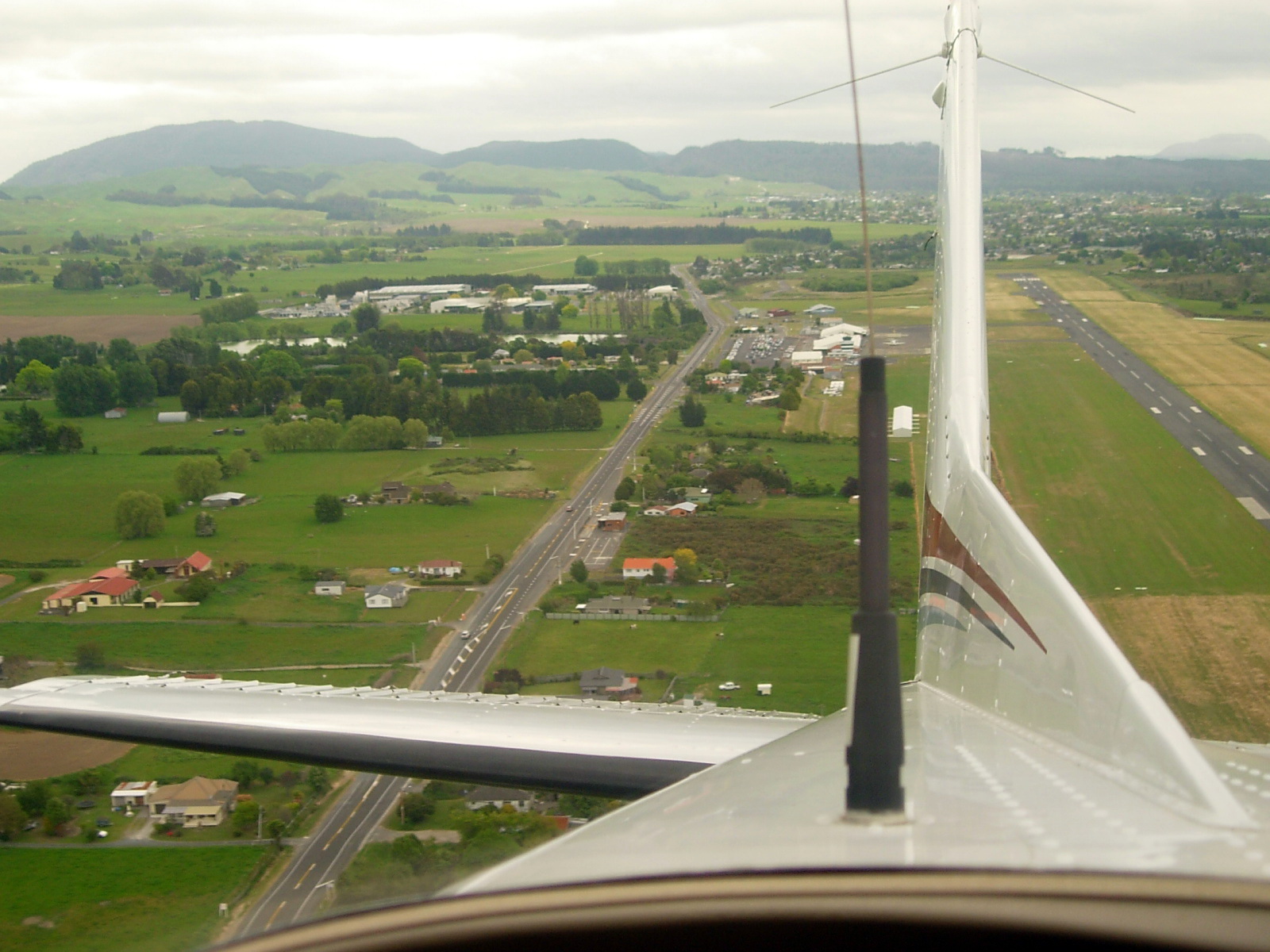 Take off from Rotorua Airport